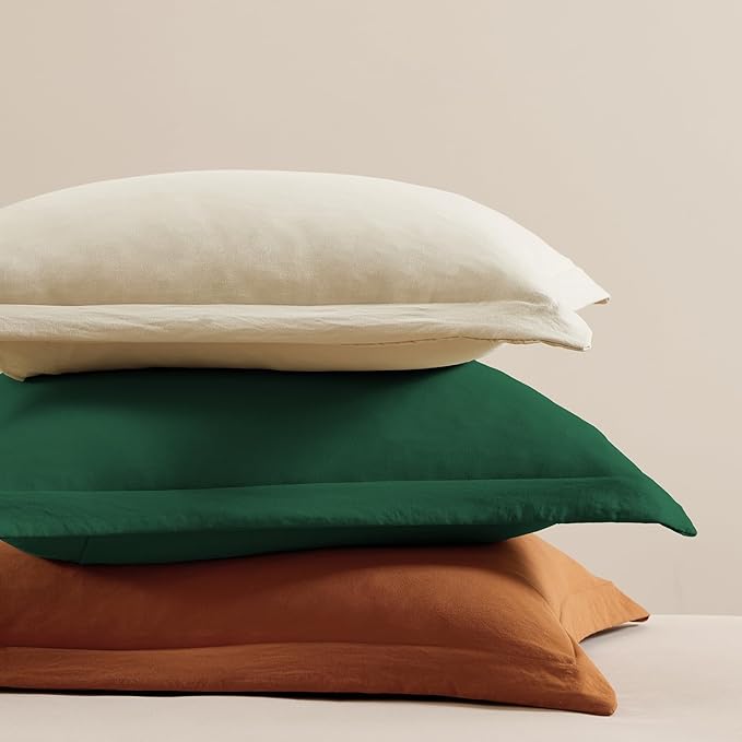 WRENSONGE Full Size Comforter Sets, 7 Pieces Emerald Green Bed in a Bag with Fitted Sheet, Flat Sheet, 2 Pillow Shams, 2 Pillowcases, Warm Bedding Sets for All Season