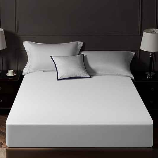 Full Mattress Protector Tencel Luxury 100% Waterproof Mattress Protector,Silky Soft & Breathable,Cooling Mattress Pad Cover Fitted 18" Deep Pocket Noiseless,54"x75"