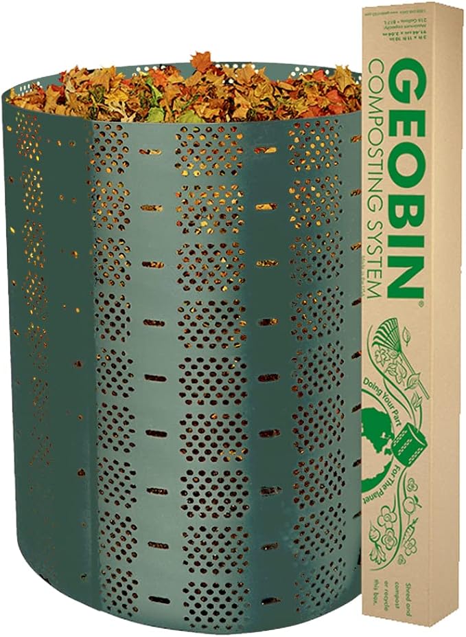 Compost Bin by GEOBIN - 246 Gallon, Expandable, Easy Assembly, Made in The USA (Green) by YardfullyProducts