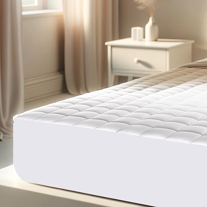 Continental Bedding Arctic Breeze Cooling Waterproof Mattress Pad Protector 18 Inch Deep Pocket