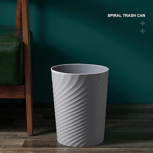 Small Bathroom Trash Can 1.8 Gallon Garbage Can Waste Basket Recycling Bin for Dorm Bedroom Office Kitchen,2 Pack Grey - Image 7