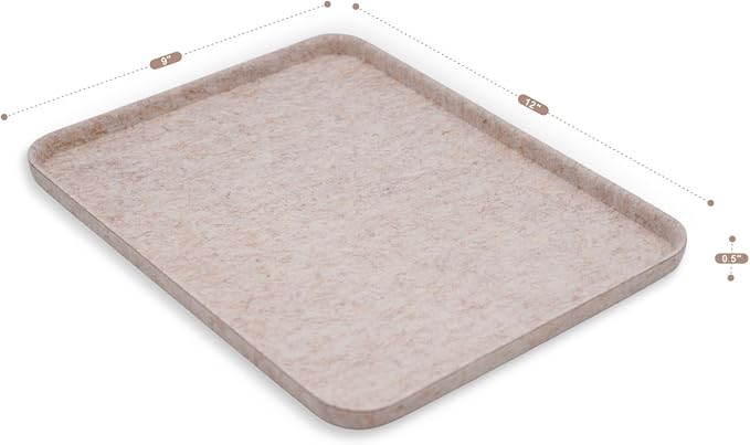 Welaxy felt tray Lid for Storage Bins Drawer Organizer bin cap of box (M, Oatmeal Lid) - Image 7