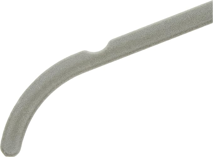 Amazon Basics Slim, Velvet, Non-Slip Shirt Clothes Hangers, Gray/Silver - Pack of 50 - Image 7