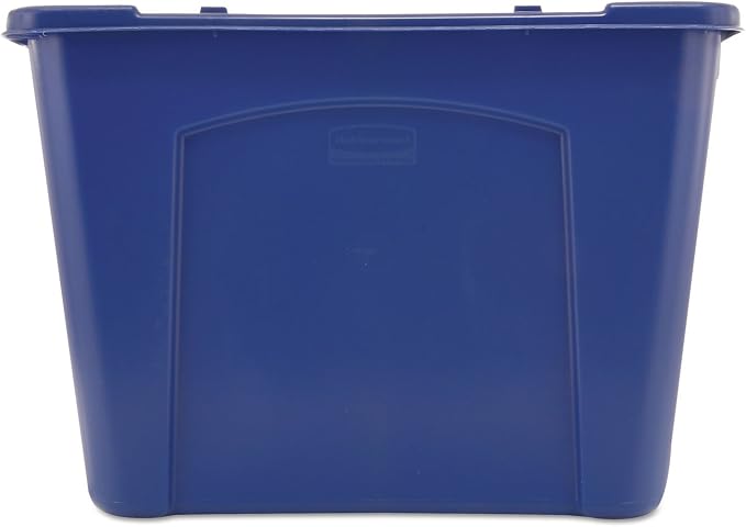 Rubbermaid Commercial Products, Recycling Bin/Box, Stackable, 14 GAL, Blue, for Indoors/Outdoors/Garages/Homes/Commercial Facilities - Image 3