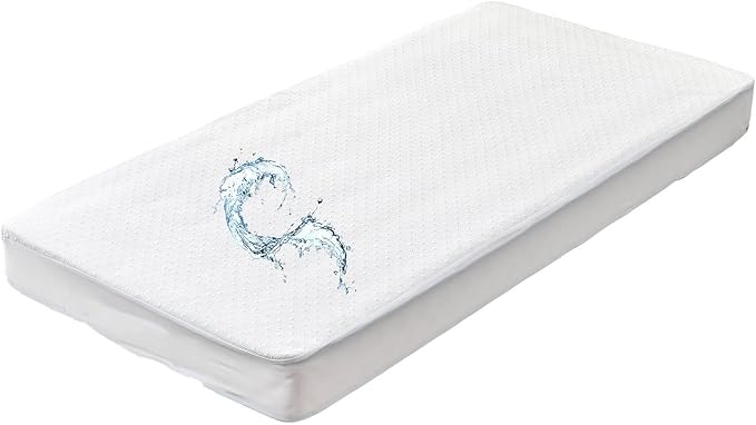 Waterproof RV Bunk Mattress Protector for 30 x 75 Narrow Twin or Camper Bed Cooling Bamboo Viscose Jacquard Cot Size Matress Cover
