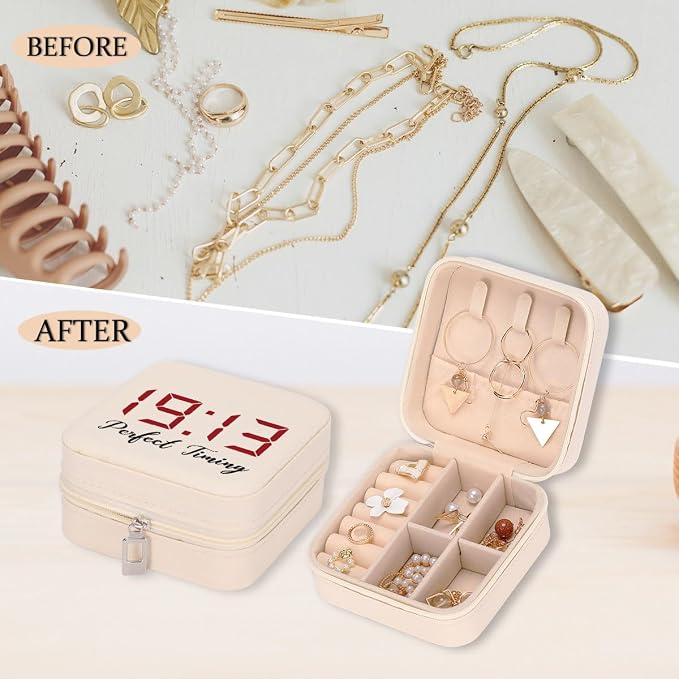 LONGXIN Sorority Gift, DST Travel Jewelry Case Box Organizer, 1913 Sigma Theta Paraphernal Gifts for Women, Sister, Friend, Greek Sorority - Image 5