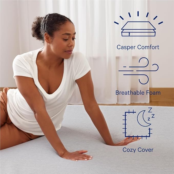 Casper Sleep Essential 2" Queen Size Memory Foam Mattress Topper