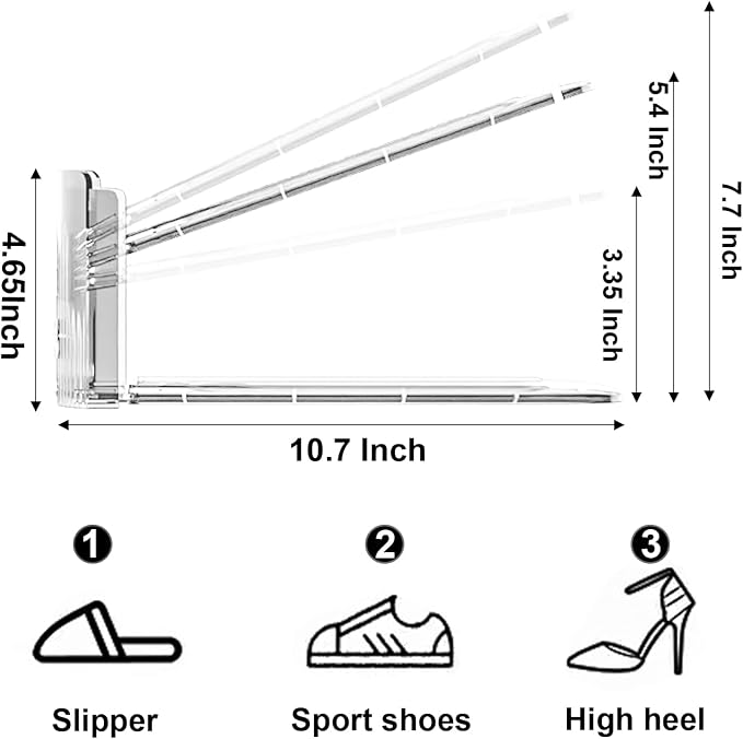 CiBiZi Clear Shoe Slots Organizers 6Pack Shoe Stacker Organizer for Closet Shoe Stackers for a Pair of Shoes Shoe Display Shelf Shoe Rack Holders Space Saver Organizador de Zapatos Clear - Image 2