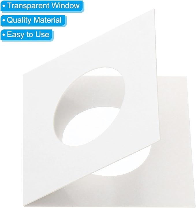 PATIKIL 2 x 2 Coin Flips, 100 Pack 26.5mm Cardboard Coin Holder Paper Coin Holders for Coin Collection Supplies Collector, White
