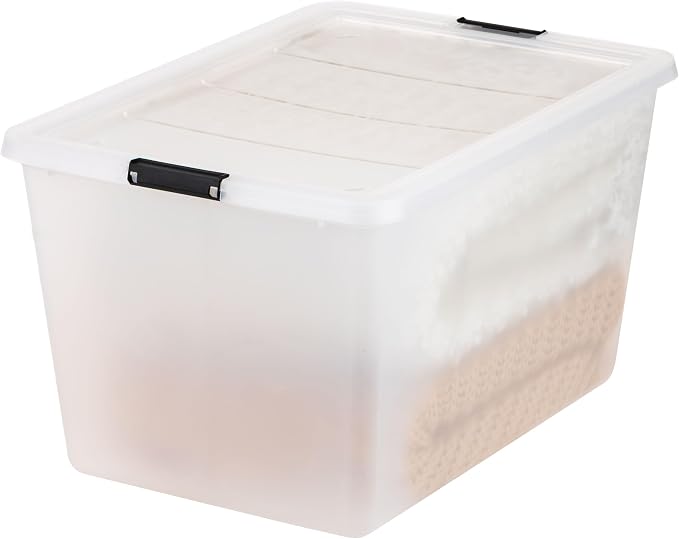 IRIS USA 4-Pack High-Capacity Clip Box with Latching Lids, 55 Quart Storage Bins, Supply Containers for Home, Office & Classroom Organization - Image 6