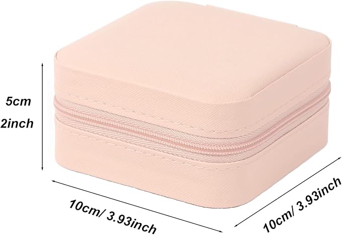 Travel Jewelry Case 2 Pack Mini Travel jewelry Box Portable Organizer Women Girls Gift Box for Rings Earrings Necklaces Bracelets - Image 2