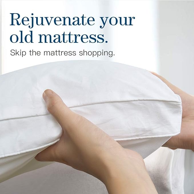 Full Size Mattress Pad & Protector, Up to 18" Deep Extra Padded Quilted Pillow Top Mattress Cover, Cotton Top, Plush Fitted Mattress Topper with Deep Pockets