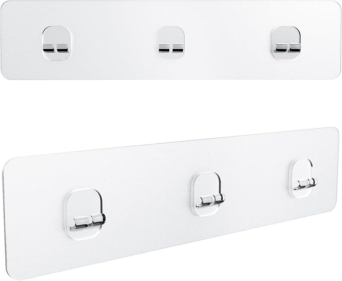 KINCMAX 2-Pack Strong Sticky Waterproof Heavy-Duty Wall Adhesives, Shower Caddy Adhesive Replacement Stickers, No-Trace Wall Adhesives Hook Strip for Shower Caddy, Kitchen Racks, Bathroom Shelf - Image 9