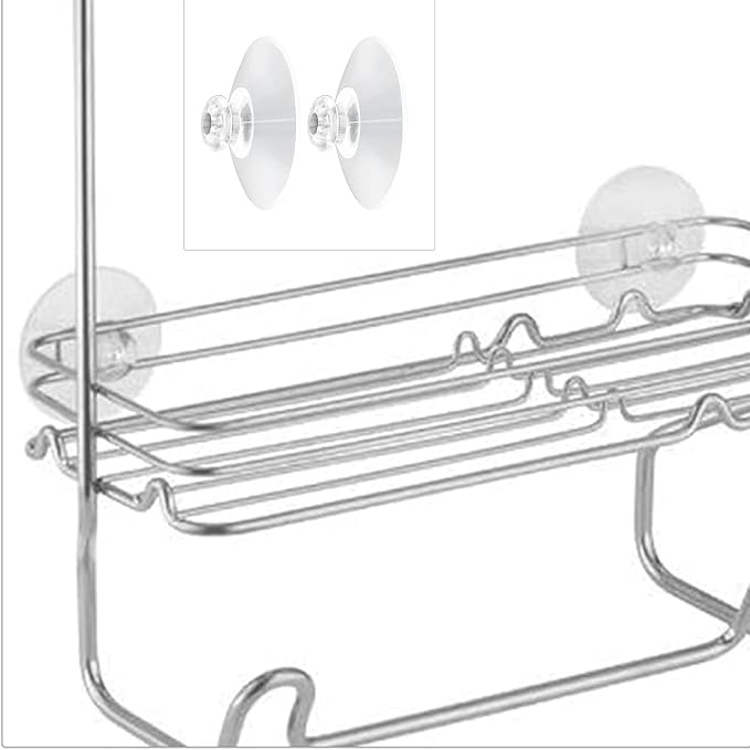 Shower Caddy Connectors Suction Cups for Bathroom, 2 Inch PVC Plastic Heavy Strength Large Clear Sucker Without Hooks, Replacement Suction Cups Compatible with iDesign (4 PCS) - Image 5
