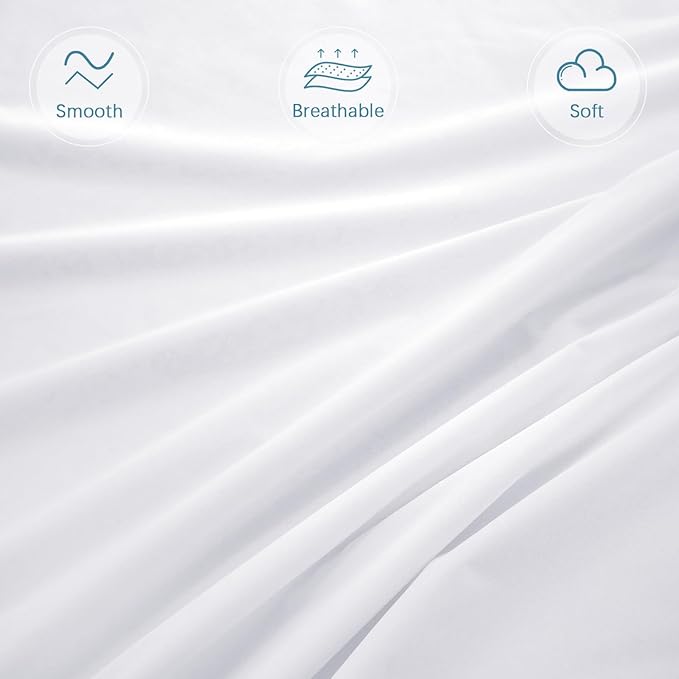 Queen Mattress Protector ( 3/4/5/7/9/13Inches ), Waterproof Mattress Cover Extra Deep Pocket, Zippered Mattress Encasement, Premium 6-sided Bed Cover, Breathable and Absorbent