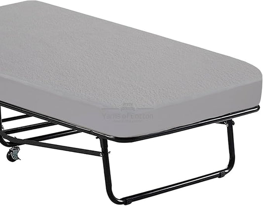 Cot Mattress Protector 30"x80" Waterproof, Terry Soft and Noiseless Mattress Protector Perfect for Daybed 30"x80" Mattress/Narrow Twin/Cot Size/Rv Bunk/Camping Cot (Light Grey)