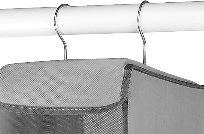 Whitmor Hanging Shoe Shelves - 8 Section - Closet Organizer - Grey - Image 4