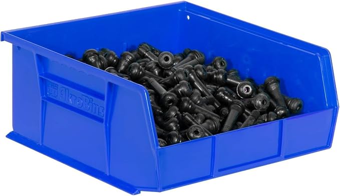 Akro-Mils 30235 AkroBins Plastic Storage Bins, Space-Saving Stackable Bins for Garage, Pantry, Craft Organization, 11" x 11" x 5", Blue, 6-Pack - Image 9