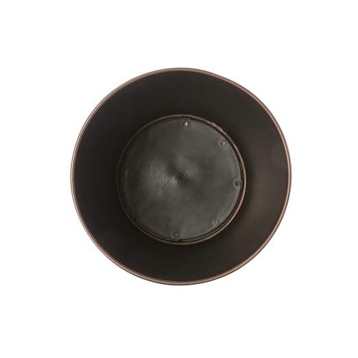 Bath Bliss 5 Liter Small Wastebasket | Round Open Top | Trash Can | Bathroom | Bedroom | Kitchen | Office | Dorm | Disposal Waste Bin | Garbage | Metal | Oil Rubbed Bronze - Image 3
