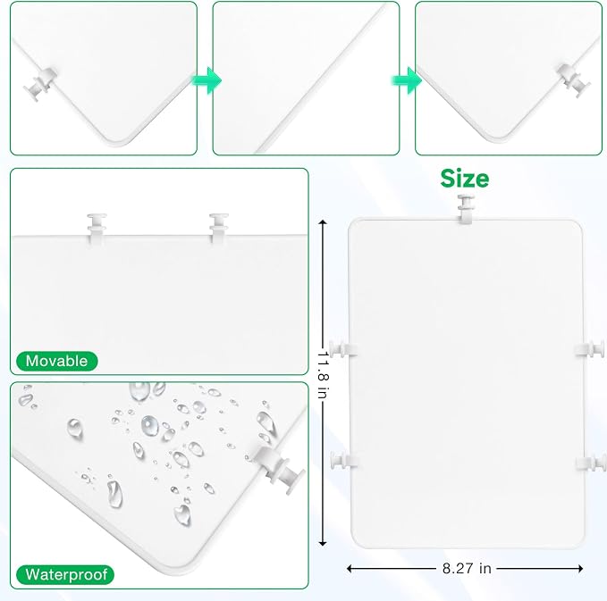 2PCS Divider Tray for Bogg Bag X Large - Divide Space and Organizer Bags - Beach Bag Accessories (White) - Image 2