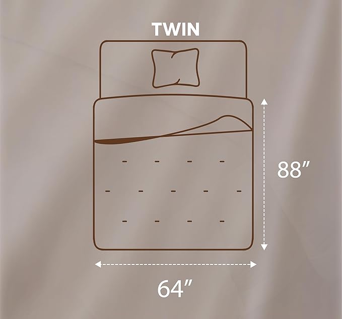 Utopia Bedding Comforters Twin Size, All Season Duvet Insert, Down Alternative Twin Comforter with Corner Tabs, Machine Washable Bed Comforter 64 x 88 Inches (White)