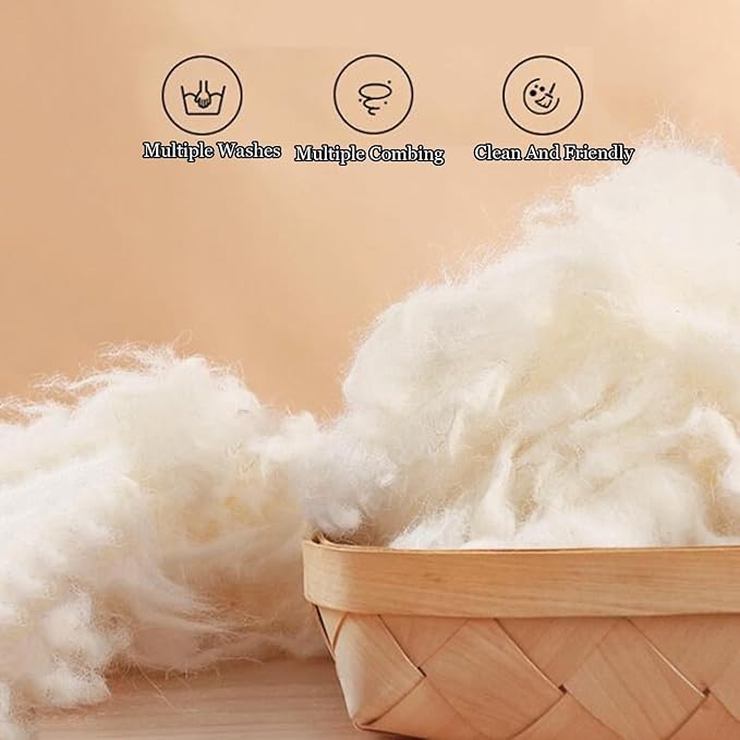 Wool Fleece Fitted Mattress Cover Pad with Straps - Breathable Lamb Folding Wool Mattress Protector Pure Wool Bed Topper Pure White Mattress(71 * 87")
