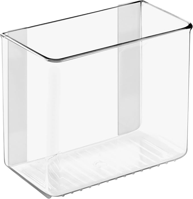 iDesign Adhesive Organizer Bin - Damage-Free Hanging for Kitchen, Bathroom, or Office - Clear - Image 7