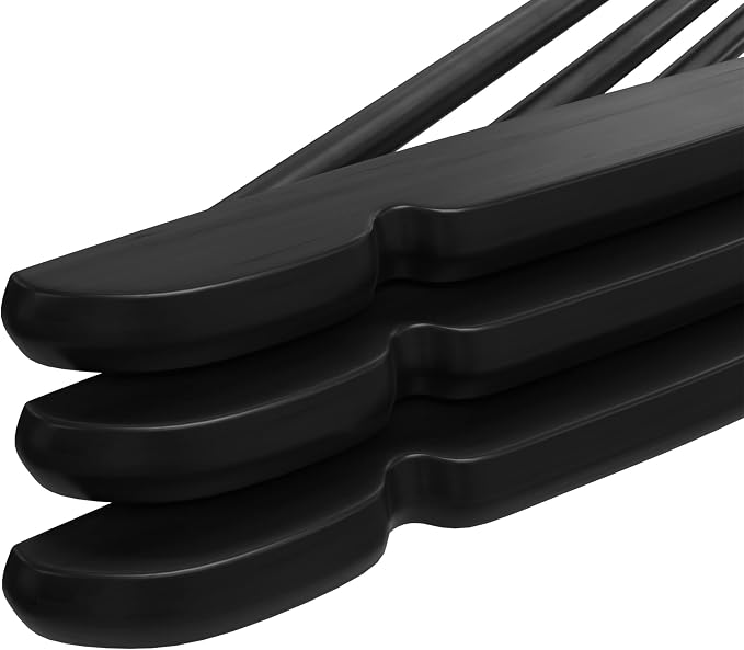 Utopia Home Premium Wooden Hangers 20 Pack - Durable & Slim Coat Hanger - Suit Hanger with 360-Degree Rotatable Hook - Wood Hangers with Shoulder Grooves (Black Color) - Image 6