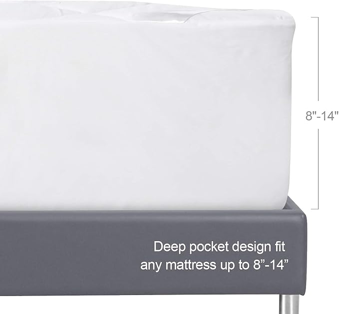 RV King Mattress Topper Pad Protector Waterproof, Absorbent and Quilted Mattress Protector for RV Mattress King 72x80, RV King Fitted Matress Cover