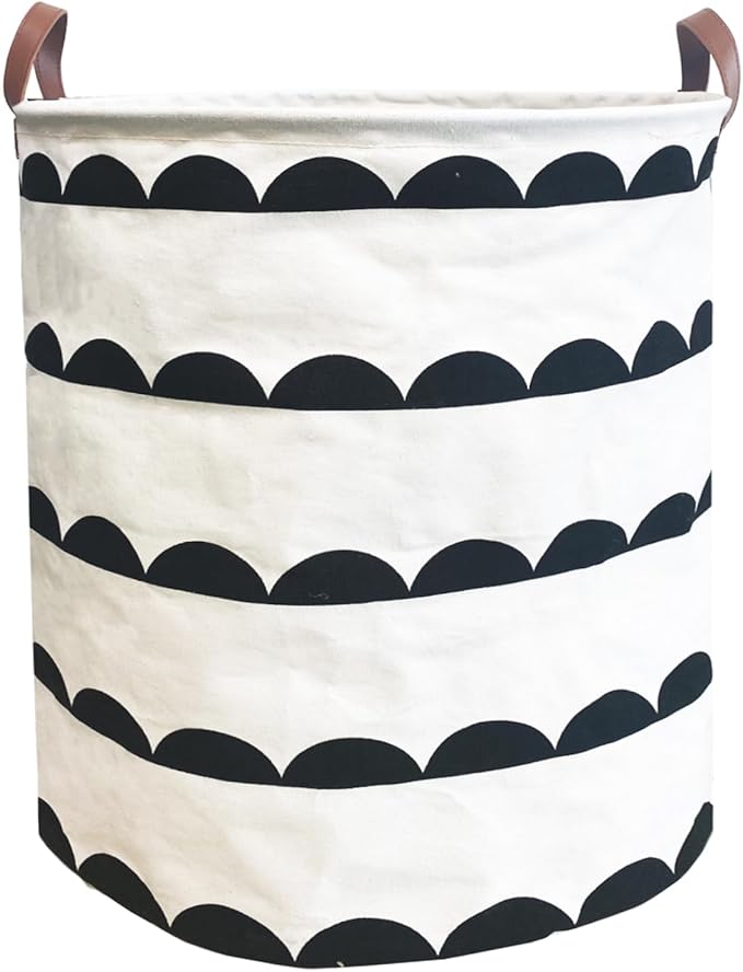Waterproof Laundry Hamper Collapsible Laundry Basket Leather Handle Laundry Bag Large Clothes Storage Toy Organization for Bathroom Bedroom Laundryroom College Dorms (Hege-003) by %E2%80%8ETeLUVHome