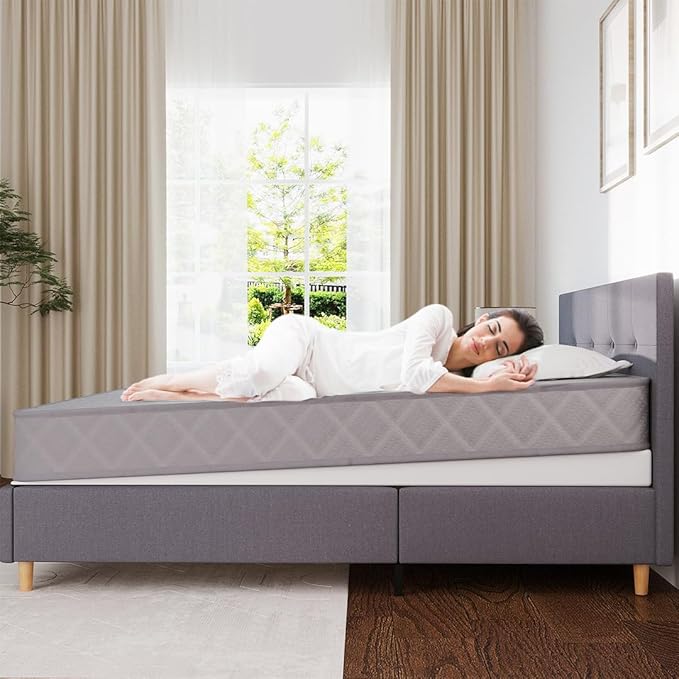 Mattress Wedge, 4-Inch Inclined Bed Wedge Mattress Topper, Full Size