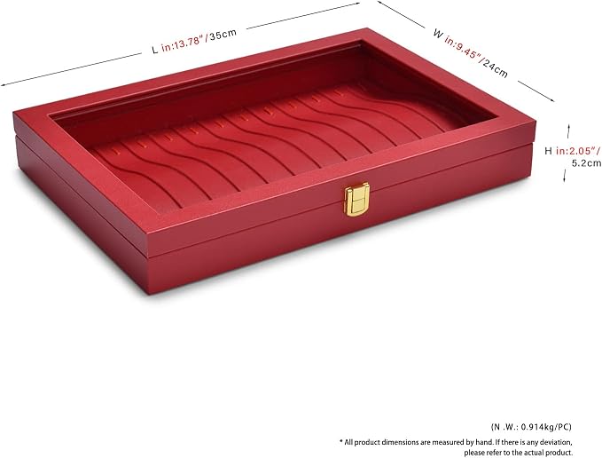 Oirlv Luxury Leather Necklace Bracelet Organizer Tray with Acrylic Lid Jewelry Display Case Drawer Insert Jewelry Organizer for women - Image 4