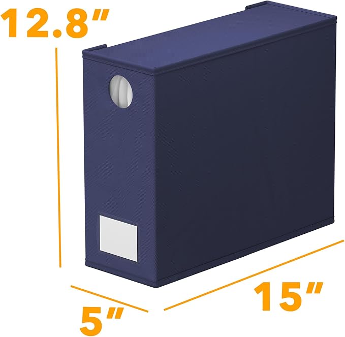 SpaceAid 6 Pack Bed Sheet Organizers and Storage, Foldable Sheet Organizer with Window for Linen Closet, Set Folder Keeper for Queen & King Size Bedding Storage (Navy Blue) - Image 7