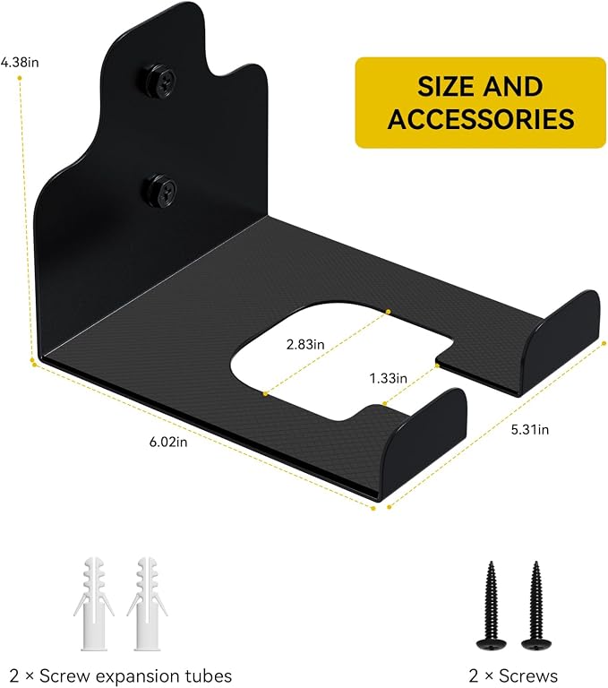 JNIHEEP Garage Organizer Trimmer Rack, Garden Power Tool Hanger Weed Whackers Holder Wall Mounted for Grass Trimmer, Hedge Trimmer, Garage Trimmer, Garden Tools,2 Pack - Image 4