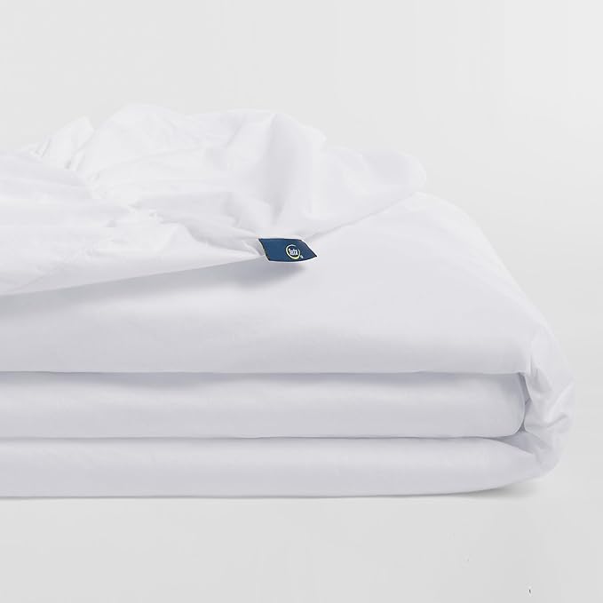 Serta Power Guard Mattress Encasement, 39" x 80", Quiet, Breathable and Waterproof Mattress Protector with Zipper, 18" Elastic Deep Pocket for Secure Fit, Twin XL Mattress Pad, White