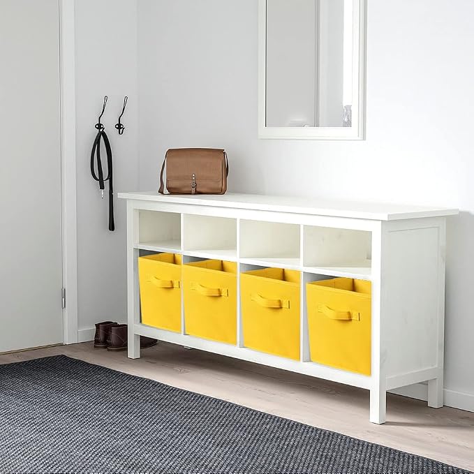 ShellKingdom Storage Bins, Foldable Fabric Storage Cubes and Cloth Storage Organizer Drawer for Closet and Toys Storage, 2 Pack (Yellow) - Image 4