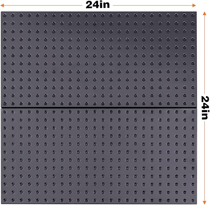 Ultrawall 2 Pcs Metal Pegboard Wall Panels, Peg Boards for Garage Tool Storage - Image 2