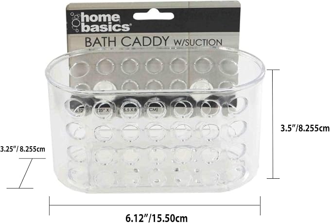 JOEY'Z Small Shower Caddy/Shower Basket/Bath Caddy Soap Holder with Suction Cups - Image 2