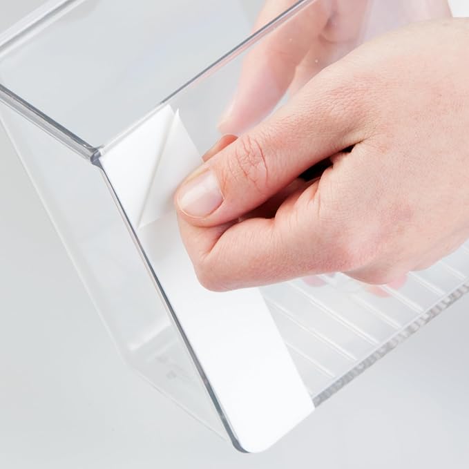 iDesign Adhesive Organizer Bin - Damage-Free Hanging for Kitchen, Bathroom, or Office - Clear - Image 4