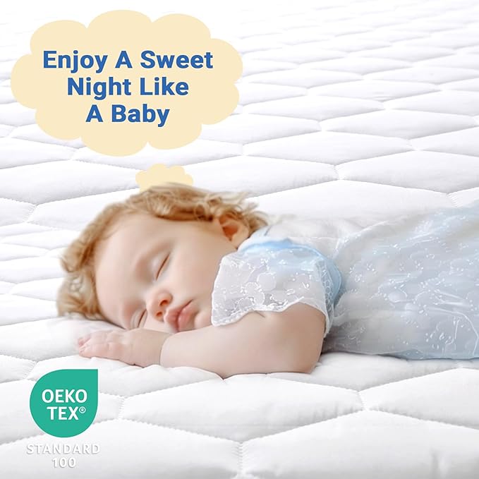 MUXHOMO 2 Pack Full Size Mattress Protector, 100% Waterproof Quilted Mattress Cover Full Size Bed, Noiseless Soft & Cooling Mattress Pad, Deep Pocket 6"-21", White