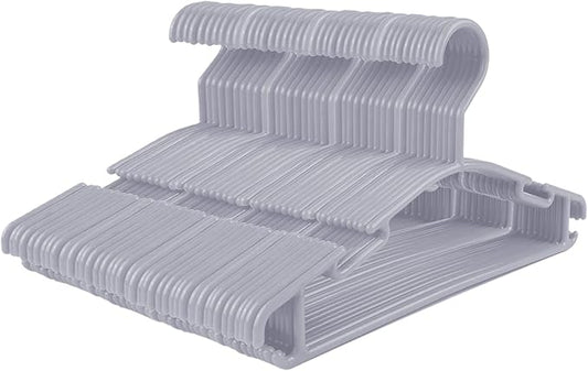 GoodtoU Plastic Baby Hangers, Gray, 60 Pack, Sturdy and Durable, Ideal for Kids' Clothes by GoodtoU