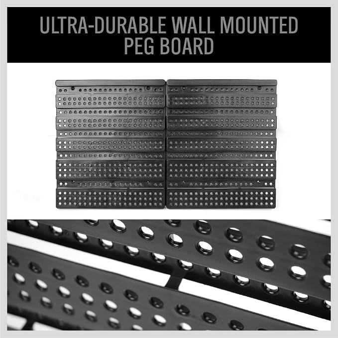 SEDY 30-Bin Wall-Mounted Storage Rack System - Heavy-Duty Garage Tool Organizer for Screws, Nuts, Bolts, Nails, Beads, and Small Hardware Parts - Easy Installation and Customizable - Image 6