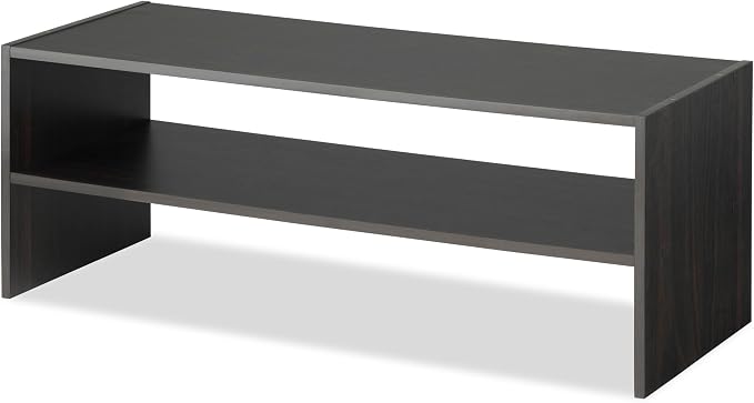 Whitmor Stackable 2-Tier Shoe Shelf, 31 inch, Espresso - Image 3