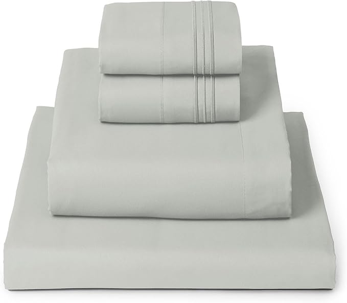 Mellanni Full Sheets Set - 4 PC Iconic Collection Bedding - Hotel Luxury, Extra Soft, Cooling Bed Sheets - Wrinkle, Fade, Stain Resistant (Full, Spa Mint)
