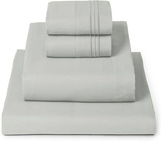 Mellanni Full Sheets Set - 4 PC Iconic Collection Bedding - Hotel Luxury, Extra Soft, Cooling Bed Sheets - Wrinkle, Fade, Stain Resistant (Full, Spa Mint)
