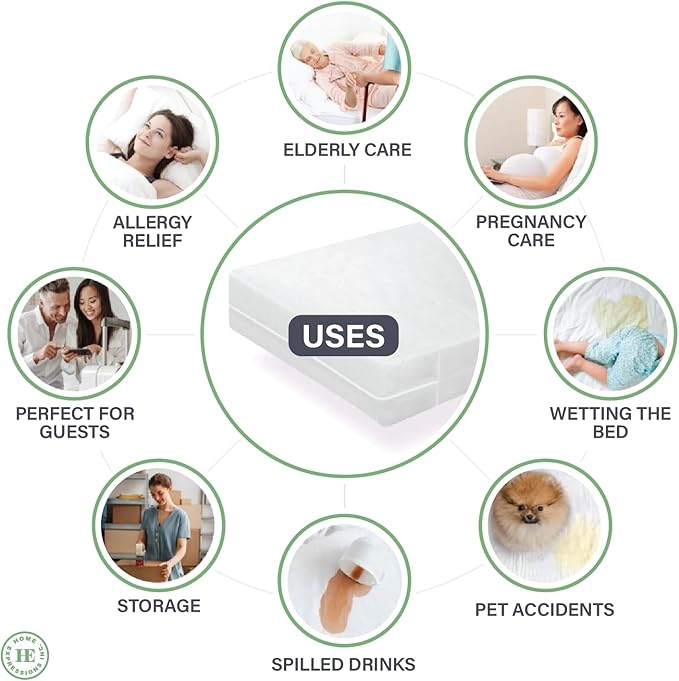 4Gauge Vinyl Plastic Mattress Protector Fitted Sheet Style Waterproof Mattress Cover Breathable and Spill Protection Fits a Mattress Up to 11.5" Deep (Twin 76" x 39" x 11.5" Deep)