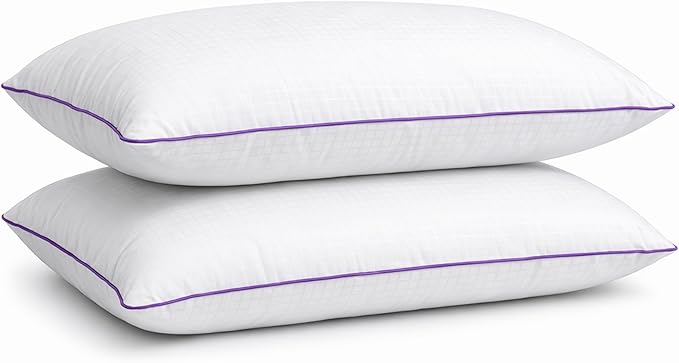 Queen Size Pillow – Bed Pillow for Sleeping, Down Alternative Pillow, Soft Yet Supportive, Maintains Loft, Hotel Quality, Machine Washable