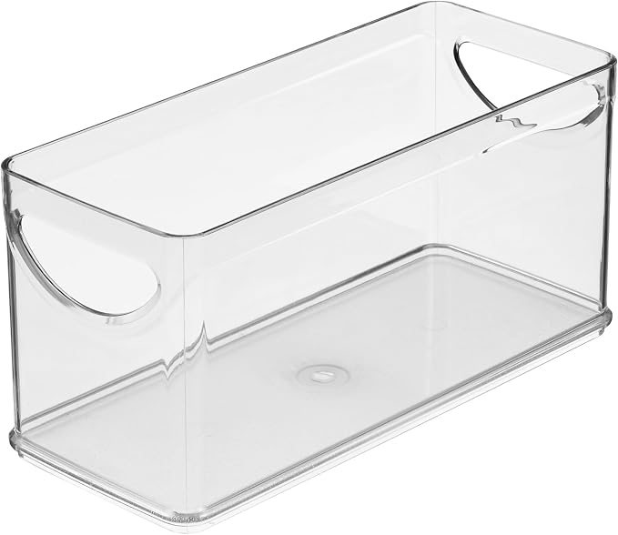 iDesign Narrow Pantry Bin with Handles for Kitchen Cabinets or Fridge, Set of 4, Clear, Made in USA - Image 10