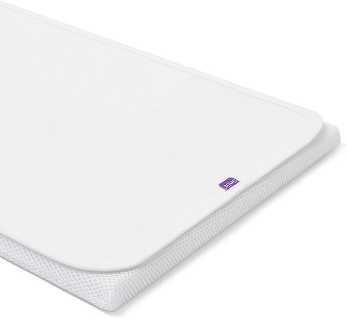 Snuz - Baby Crib Waterproof Mattress Protector for Night Time Accidents, Super Soft and Absorbent Cotton Pad, Hypoallergenic, Machine Washable (30 x 16”)