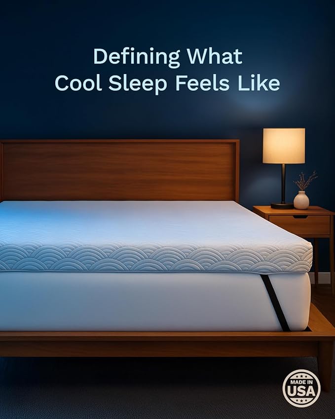 ViscoSoft 4 Inch Active Cooling Memory Foam Mattress Topper Twin XL - Select Copper-Infused Extra Long Mattress Pad